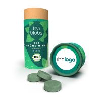 Bio Grüne Minze TeaBlobs in Eco Pappdose mit Werbeanbringung Bild 1
