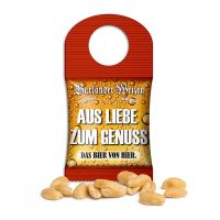 Bottle Bag mit gerösteten Erdnüssen und mit Logodruck Bild 1