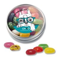Jelly Beans Klarsichtdose mit Logodruck Bild 1