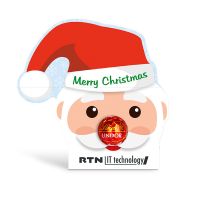 Lindt Lindor in Santa Claus Kartonage mit Logodruck Bild 2