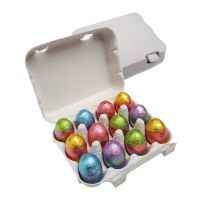 Mini SchokoEi 12er Eierverpackung mit Werbedruck Bild 2