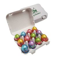 Mini SchokoEi 12er Eierverpackung mit Werbedruck Bild 1