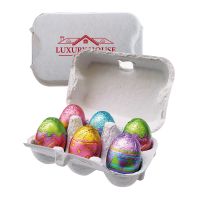 Mini SchokoEi 6er Eierverpackung mit Werbedruck Bild 1