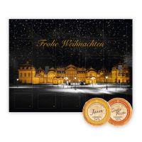 Premium Adventskalender mit 25 Standard-Golddublonen und Rundum-Werbedruck Bild 1