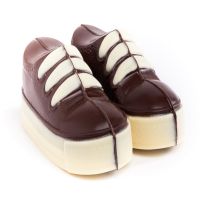 Schokoladen-Sneakers mit Logodruck Bild 4