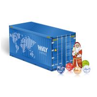 Weihnachts-Express Container Lindt mit Werbebedruckung Bild 1