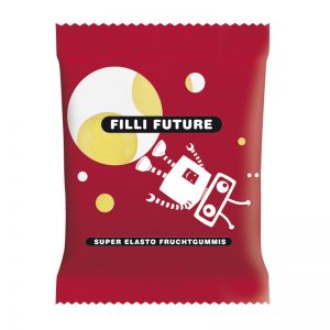 10 g HARIBO gelbe Mini-Smileys Fruchtgummi im Werbetütchen mit Logodruck