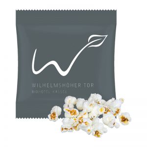 10 g süßes Popcorn im Werbetütchen mit Logodruck