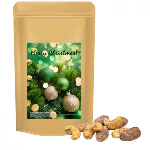 Bio Zimt-Mandel Vanille-Cashew Mix im Midi Standbeutel mit Werbeetikett