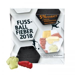 15 g  Fruchtgummi-FußballMix mit Logodruck