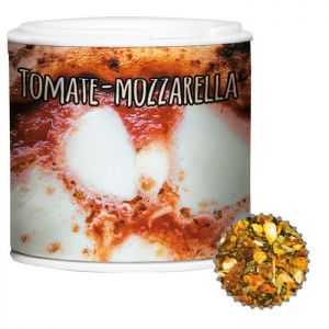 15 g Gewürzmischung Tomate-Mozzarella in Gewürzpappstreuer mit Werbebanderole