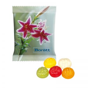 15 g HARIBO Mini-Fußbälle Fruchtgummi im Werbetütchen mit Logodruck