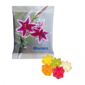 15 g HARIBO Mini-Sterne Fruchtgummi im Werbetütchen mit Logodruck