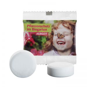 2,5 g Bio-Pfefferminz im Mini-Werbetütchen mit Logodruck