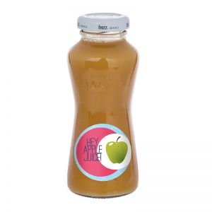 200 ml Apfelsaft in Glasflasche mit Werbeetikett