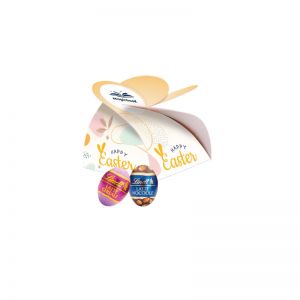 Lindt Schoko-Osterei in der Werbebox mit Logodruck