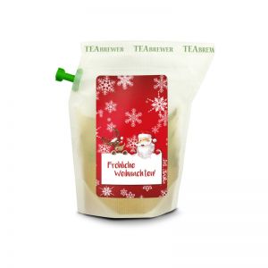 Weihnachts-Tee mit Etikett
