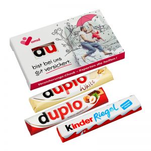 3er Ferrero Pack in der Präsent-Verpackung mit Werbedruck