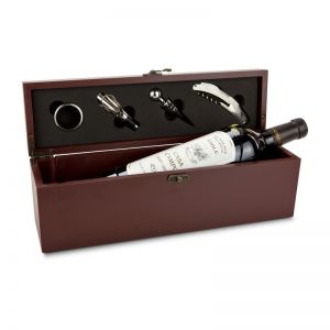 Präsent Weinaccesoire-Kiste