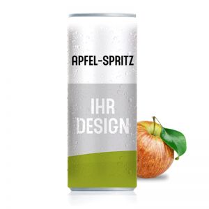 Werbegetränk Apfel Spritz mit Logodruck