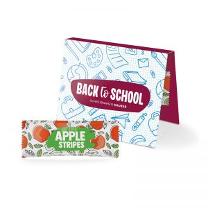 Werbekarte Fruit Stripes Apple mit Logodruck