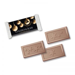 Midi Schokoladen-Täfelchen im X-mas Werbeflowpack