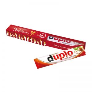 Ferrero duplo in der Schiebe-Verpackung mit Werbedruck