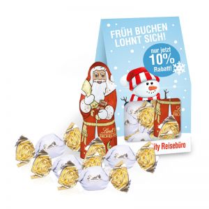 Christmas Mini Präsent Lindt Vollmilch mit Werbedruck