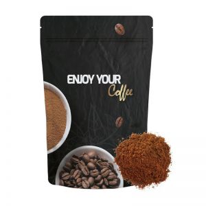 70 g Bio Kaffee gemahlen in Doypack mit rundum Werbedruck