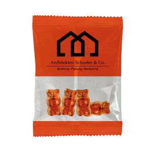 10 g HARIBO Goldbären Sortenrein Orange im Werbetütchen