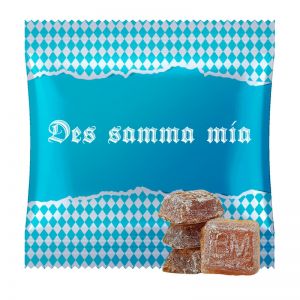 15 g Bayrisch Malz Bonbons im Tütchen mit Werbedruck
