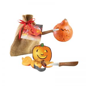 Halloween-Säckchen mit bedruckbarer Werbekarte