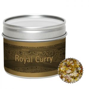 75 g Royal Curry in Sichtfensterdose mit Werbeetikett