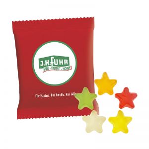 6,5 g HARIBO Mini-Sterne Fruchtgummi im Werbetütchen mit Logodruck