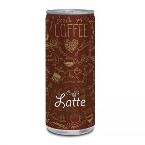 Caffé Latte in einer Werbedose