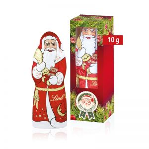 10 g Lindt Schokoladen Weihnachtsmann mit Werbedruck