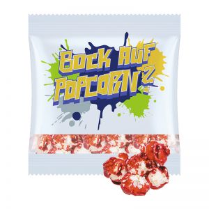 25 g Popcorn Himbeere im Werbetütchen mit Logodruck