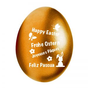 Happy Eggs Motiv-Eier Frohe Ostern mehrsprachig