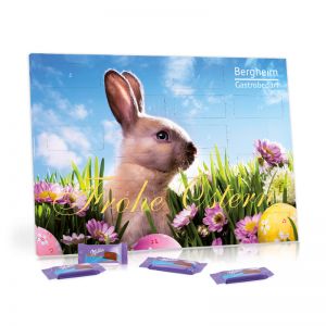 Werbe-Tisch-Osterkalender mit Milka und Logodruck