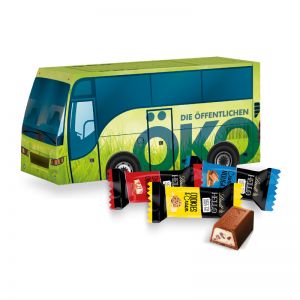 Oster Bus Lindt HELLO Mini Sticks mit Werbedruck