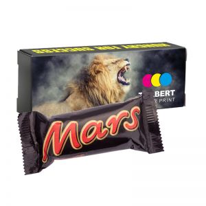 Sweet Box mit Mars Schokoriegel und Logodruck