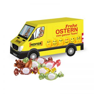 3D Oster Transporter Lindt Macarons mit Werbebedruckung