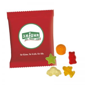 6,5 g HARIBO Mini-Fruchtmix Fruchtgummi im Werbetütchen mit Logodruck