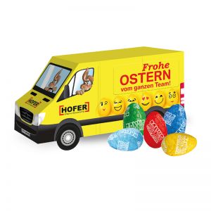 3D Oster Transporter Tony´s Chocolonely mit Werbebedruckung