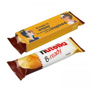 nutella B-ready Riegel im Werbeschuber mit Logodruck