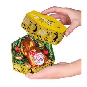 95 g Osternest Ferrero Küsschen Schokoladenmischung (Graspapier) mit Werbedruck