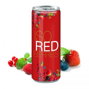Werbedose Iso Drink Redberries