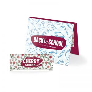 Werbekarte Fruit Stripes Cherry sour mit Logodruck