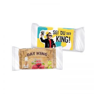 Oat King Süße Himbeere im Werbeschuber mit Logodruck