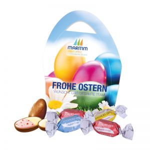 Premium Osterei Lindt Joghurt-Eier mit Werbedruck
